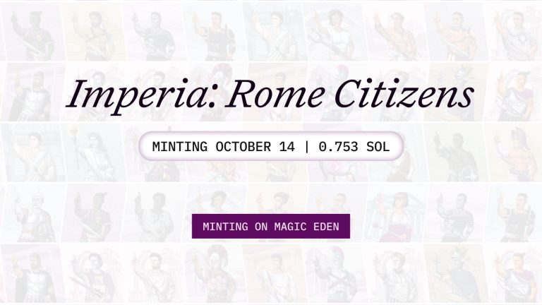 Rome Launches Its Genesis NFT Collection “Imperia” On Magic Eden Launchpad