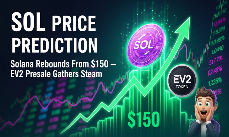 Solana Rebounds From $150, EV2 Presale Gathers Steam, Crypto Relief Rally Commences Solana Rebounds From $150, EV2 Presale Gathers Steam, Crypto Relief Rally Commences