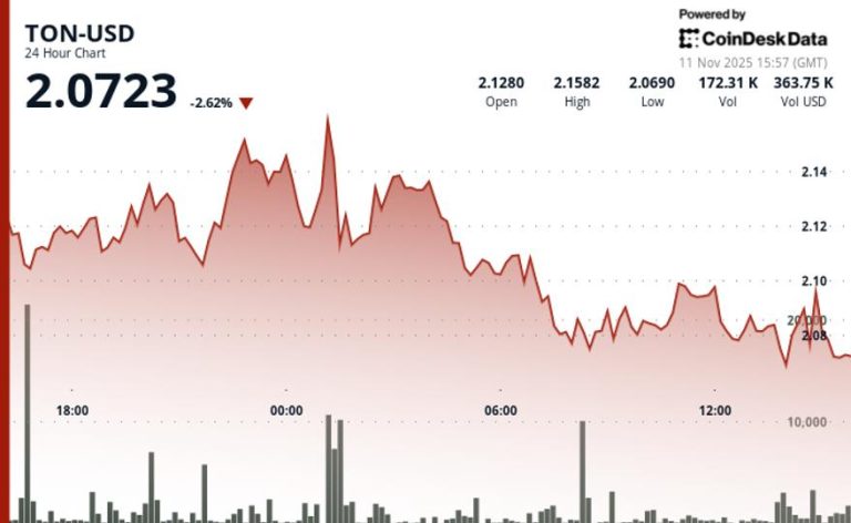 Toncoin (TON) Price Drops to Key $2.07 Support Level as Selling Pressure Builds Toncoin (TON) Price Drops to Key $2.07 Support Level as Selling Pressure Builds