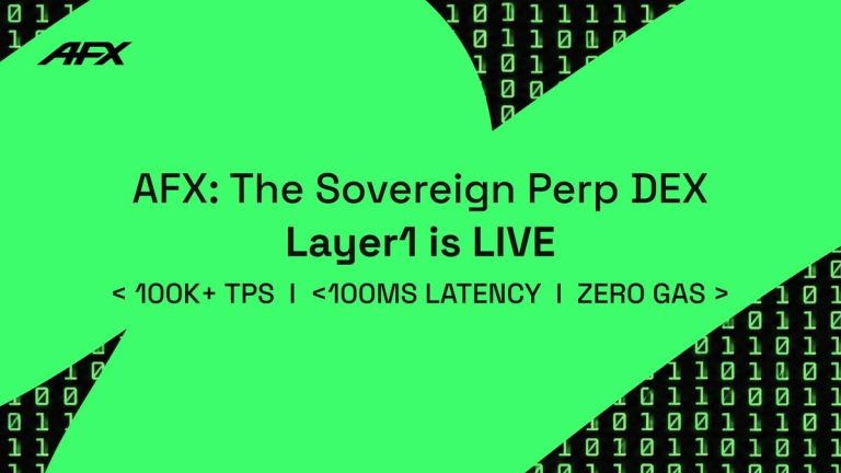 AFX Launches Sovereign Layer 1, Providing An Optimized Execution Environment For On-chain Perp DEXes AFX Launches Sovereign Layer 1, Providing An Optimized Execution Environment For On-chain Perp DEXes